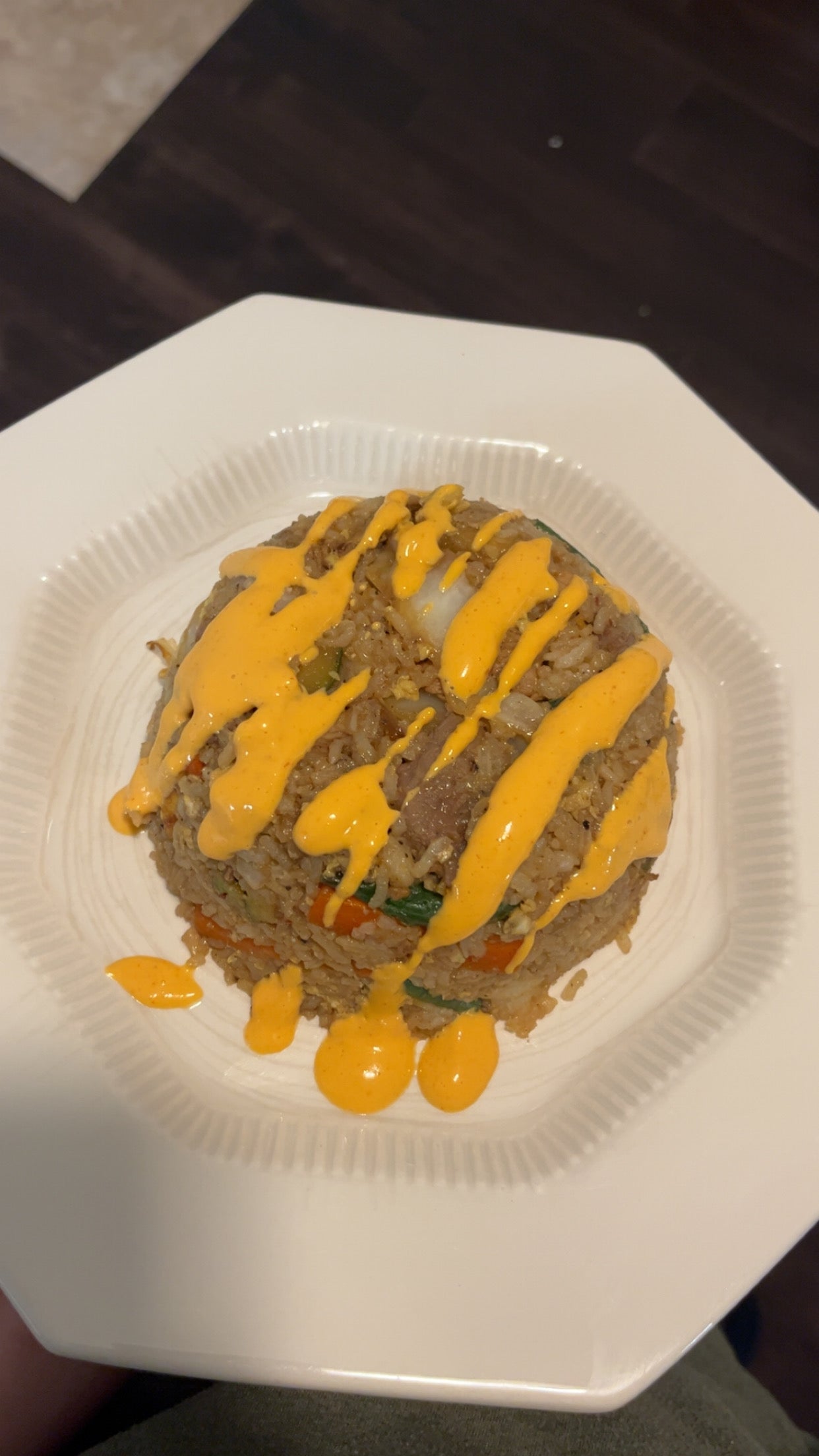 Chicken Fried Rice w/ spicy mayo