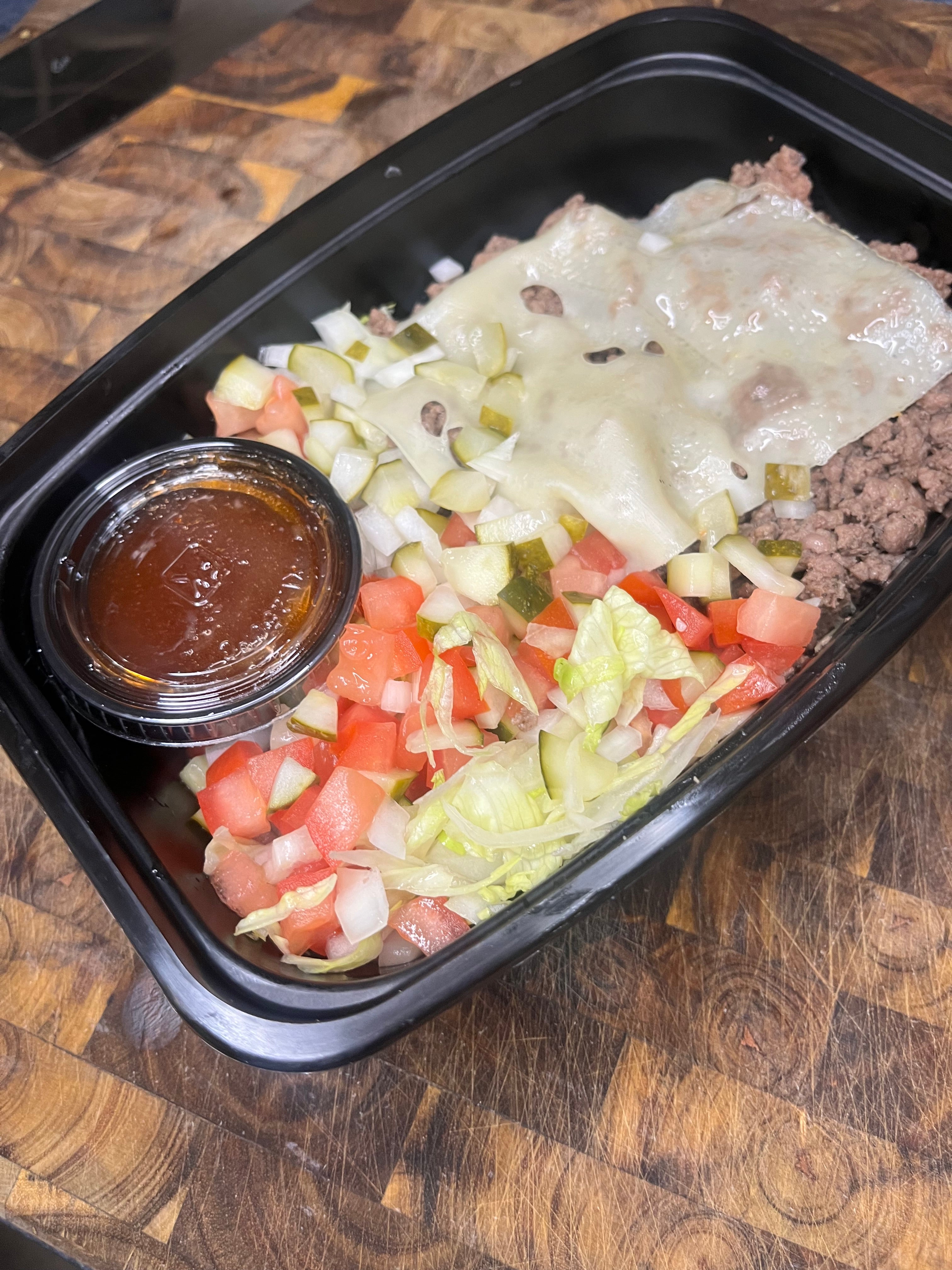 Sweet & Spicy Burger Bowl